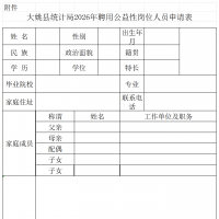 楚雄一地统计局公开招聘5名公益性岗位人员！报名→