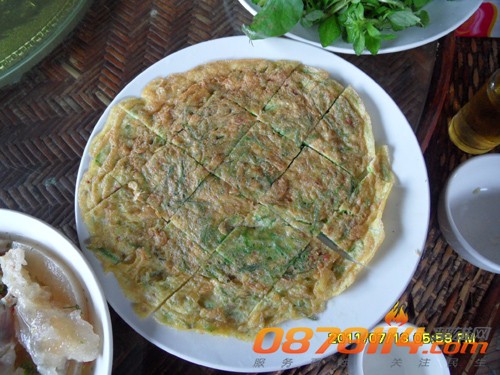 苦菜蛋饼