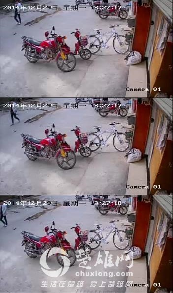 贼出现，并瞄上自行车